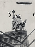 Graf Zeppelin over Statue of Liberty
