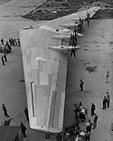Latest U.S. Bomber, the Northrup Flying Wing XB-35.