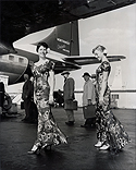 Northwest Orient Airline Hostesses Model New "Holomumus" Dress Uniforms